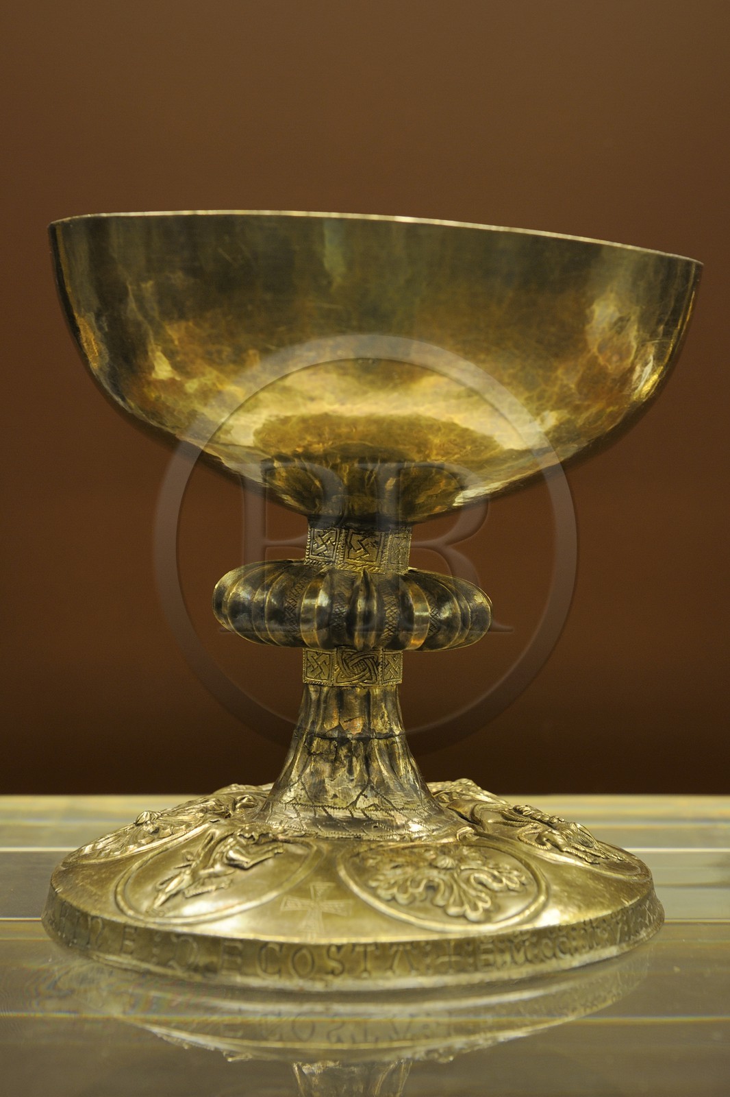 Portugal, Minho region, Guimaraes, town listed as World Heritage by UNESCO, Alberto Sampaio museum in the former convent de Nossa Senhora Da Oliveira, cup of Dom Sancho dated 1187