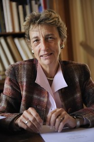 France, Yvelines (78), château de Versailles, classé Patrimoine Mondial de l'UNESCO, la conservatrice en chef Béatrix Saules