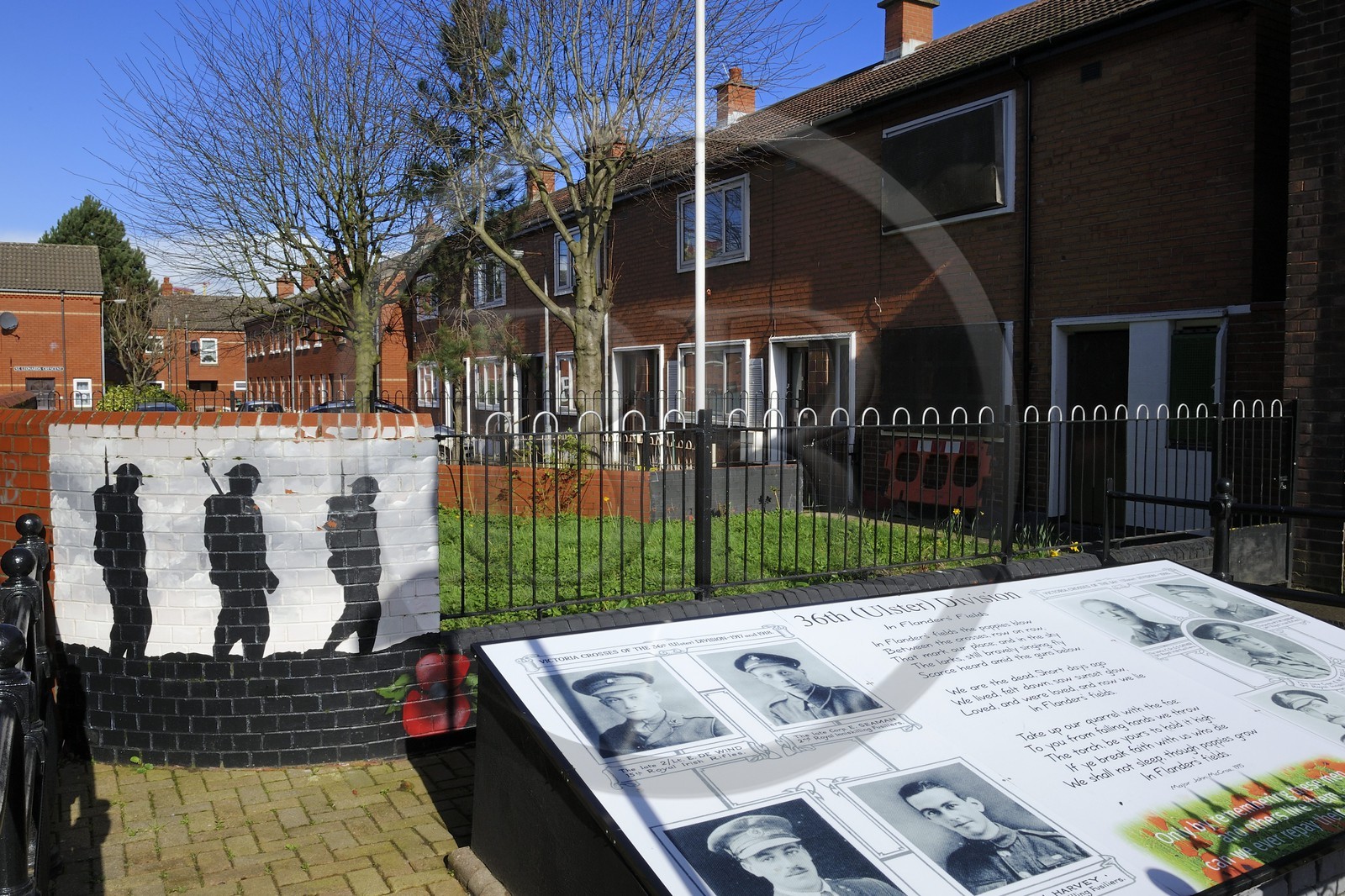 Royaume-Uni, Irlande du Nord, Belfast Est, memorial aux victimes de la première guerre mondiale dans ce quartier de Newtownards Road