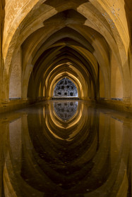 Spain, Andalusia, Seville, the Alcazar of Seville (Reales Alcazares de Sevilla), listed as World Heritage by UNESCO, Royal Baths of Dona Maria de Padilla