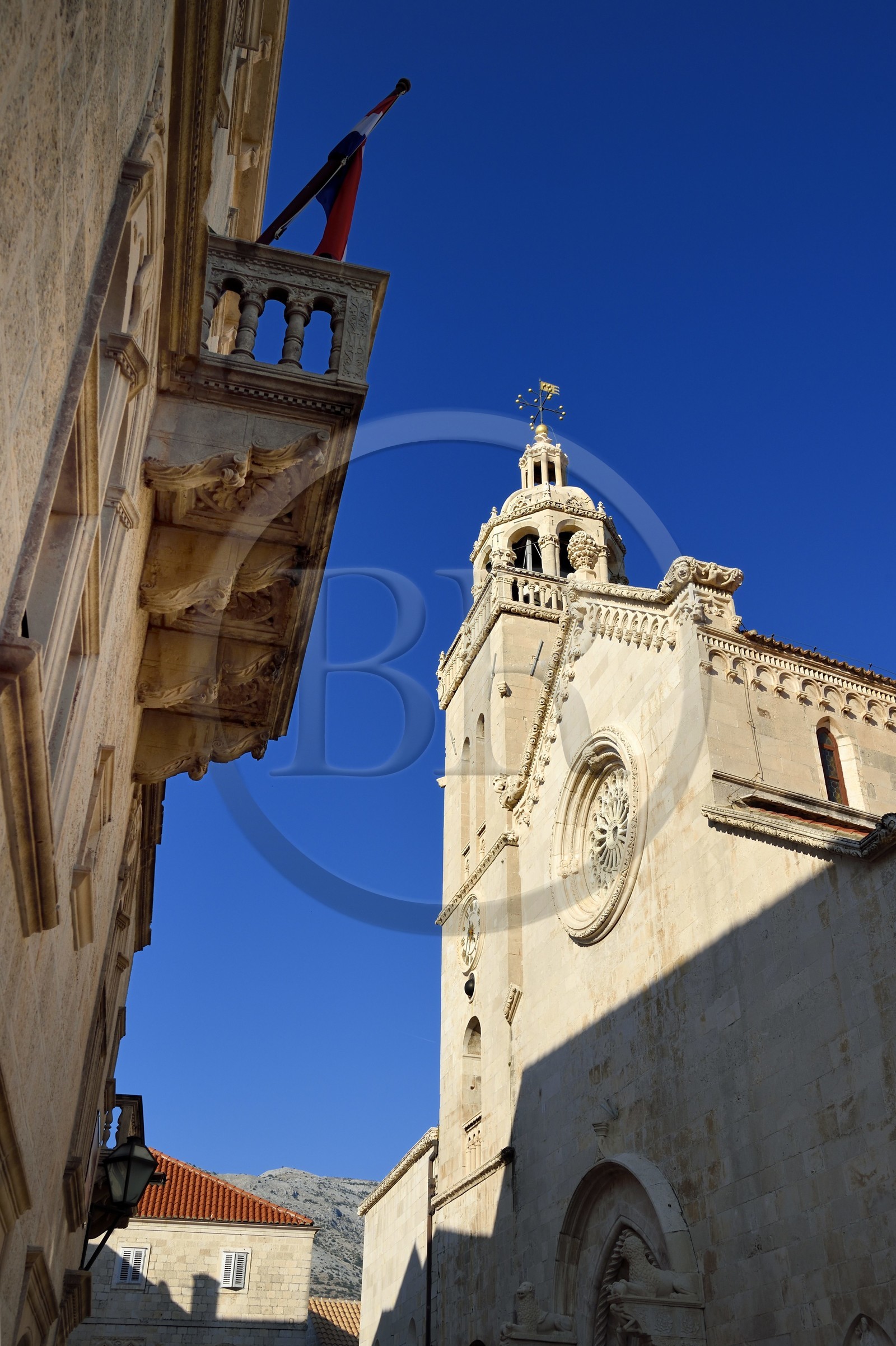 Croatia, Dalmatia, Korcula Island, Korcula Town, St. Mark's Cathedral