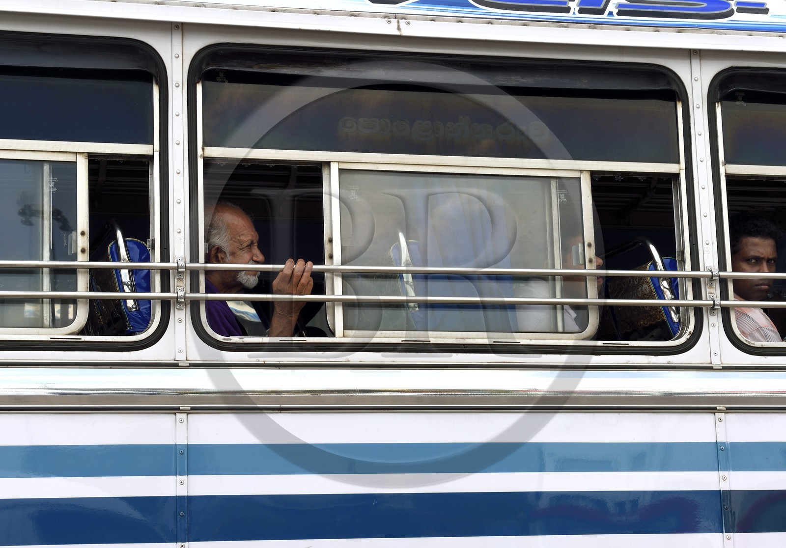 Sri Lanka, province de l'ouest, district de Colombo, Colombo, transport en bus