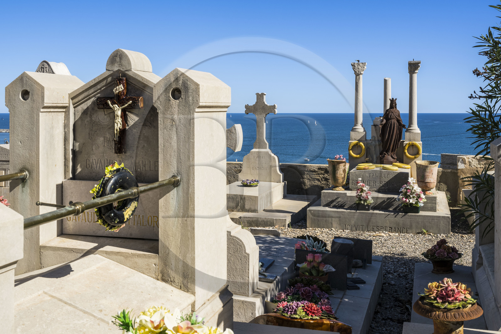 France, Hérault (34), Sète, Cimetière Saint-Charles dit cimetière Marin
