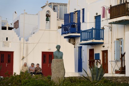 Grèce, Les Cyclades, mer Égée, île de Mykonos, Chora (Mykonos town), quartier de la petite Venise (Little Venice)