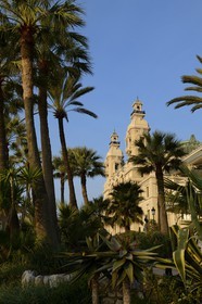 Principauté de Monaco, Monaco, Monte-Carlo, Société des Bains de Mer de Monaco, la facade coté mer du casino et de l'Opera conçu par l'architecte Charles Garnier, Mention obligatoire : Société des Bains de Mer de Monaco