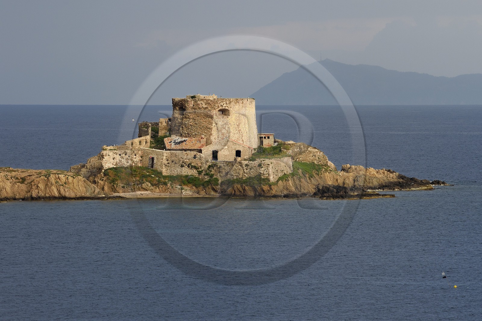 France, Var (83), Iles d'Hyères, parc national de Port Cros, Ile de Porquerolles, fort du Petit Langoustier