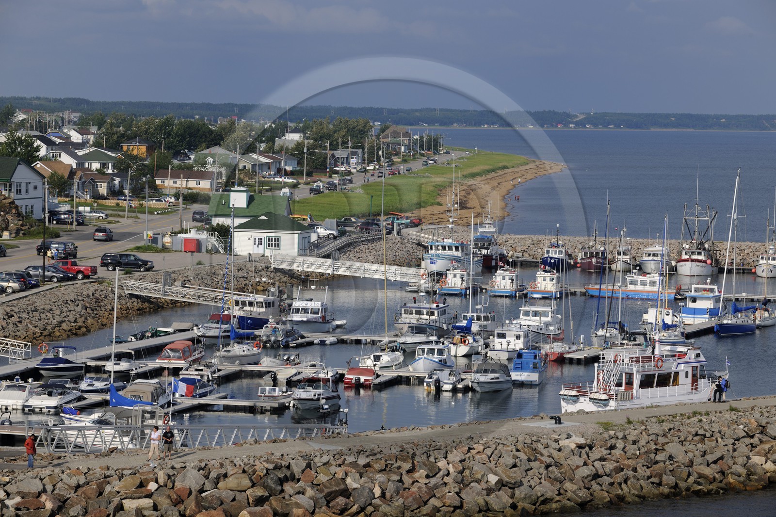 Canada, Quebec Province, St Lawrence River, North Coast, marina of Havre-Saint-Pierre