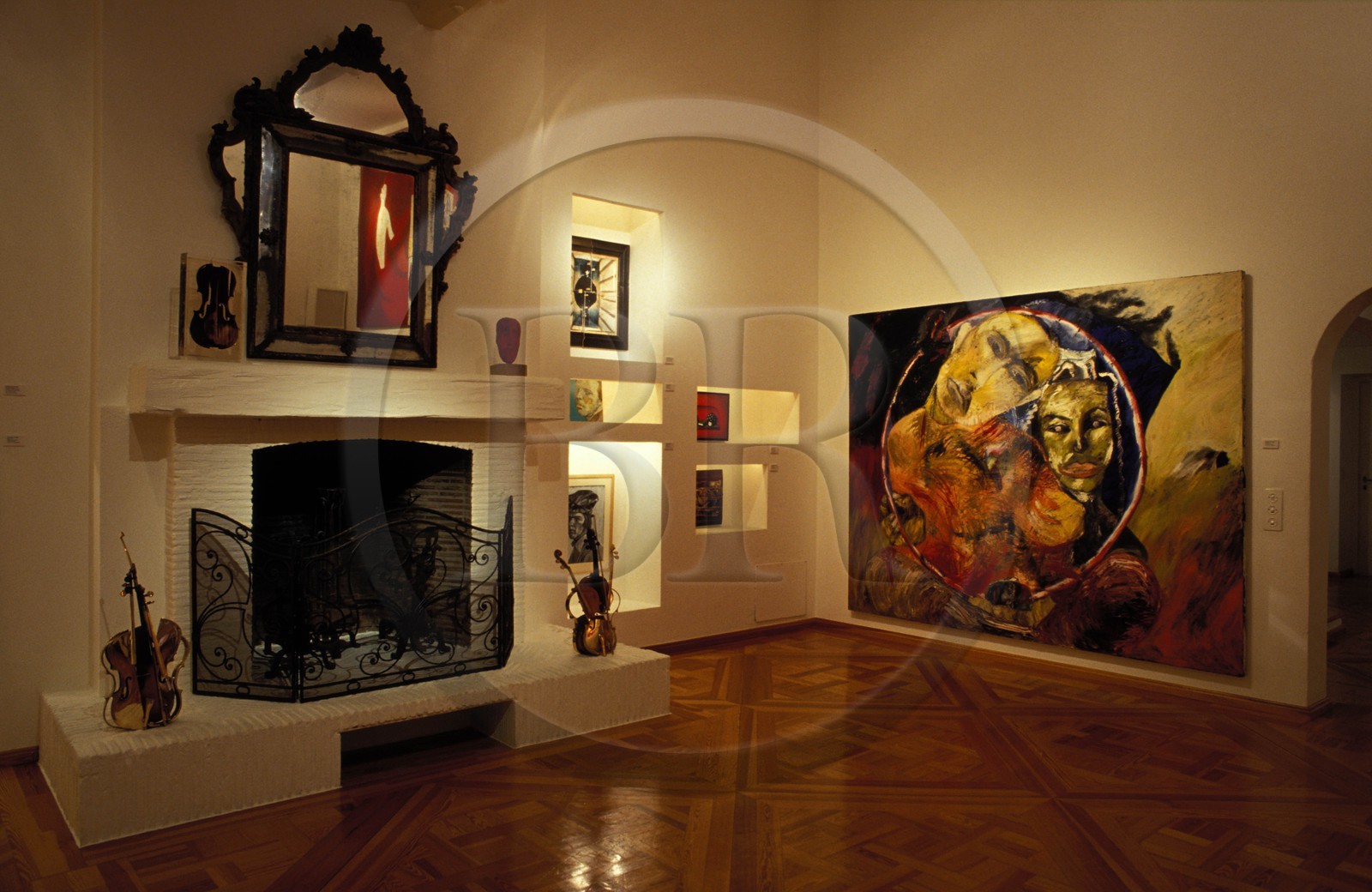 Suisse, région de Bern (Oberland Bernois), Saanenland, Gstaad, galerie d'art contemporain Saqqârah