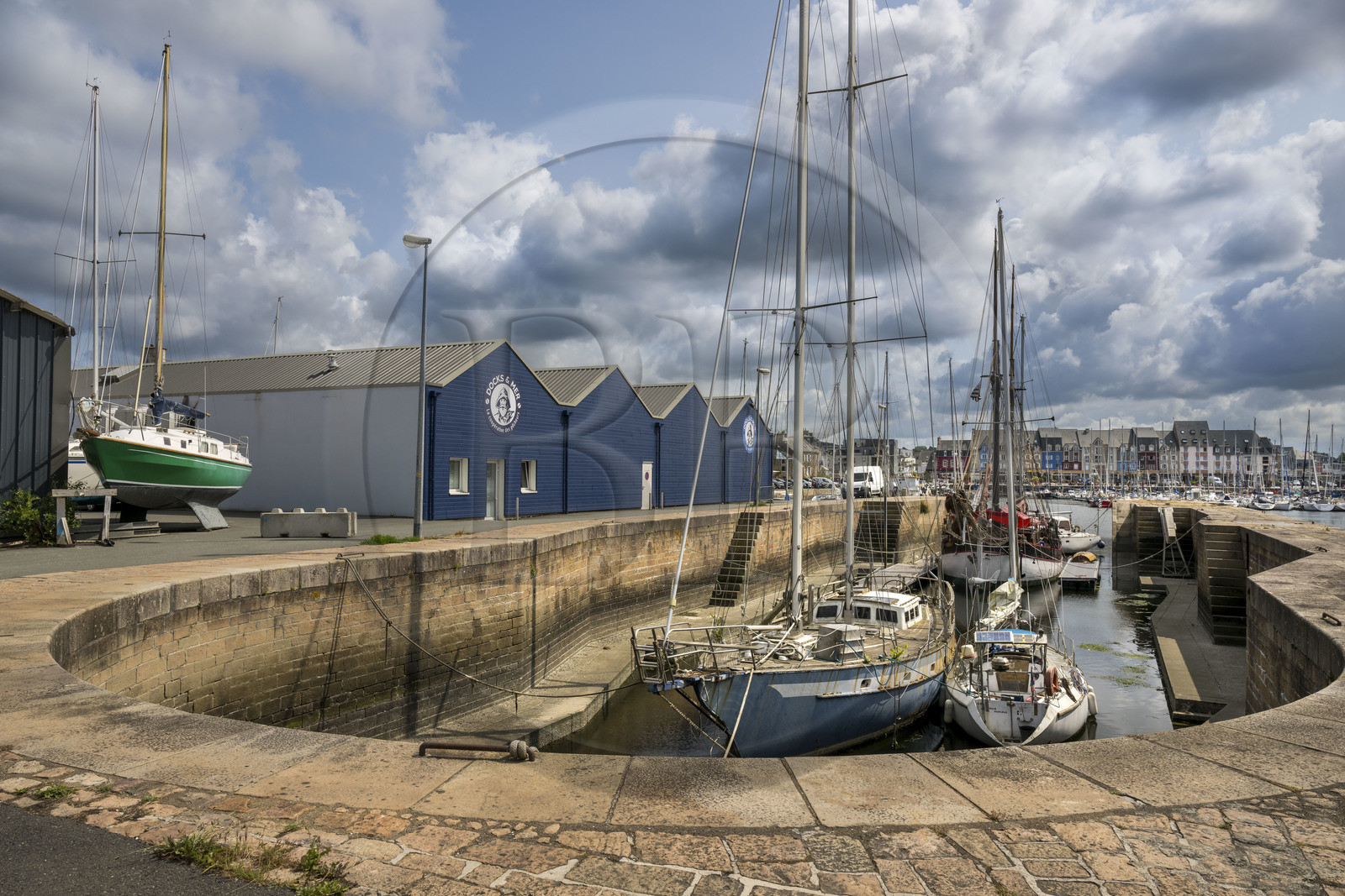 France, Cotes d'Armor, Paimpol, the port, dry dock built in 1903 for Icelandic schooners