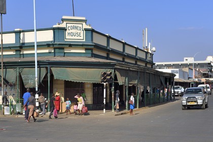 Zimbabwe, Harare, Corner House, colonial building on Robert Mugabe road