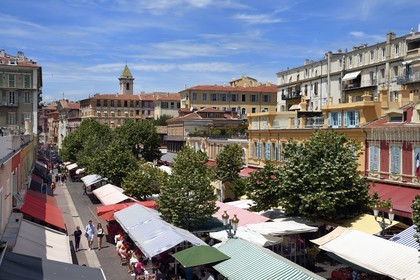 France, Alpes-Maritimes (06), Nice, vieille ville, marché du cours Saleya