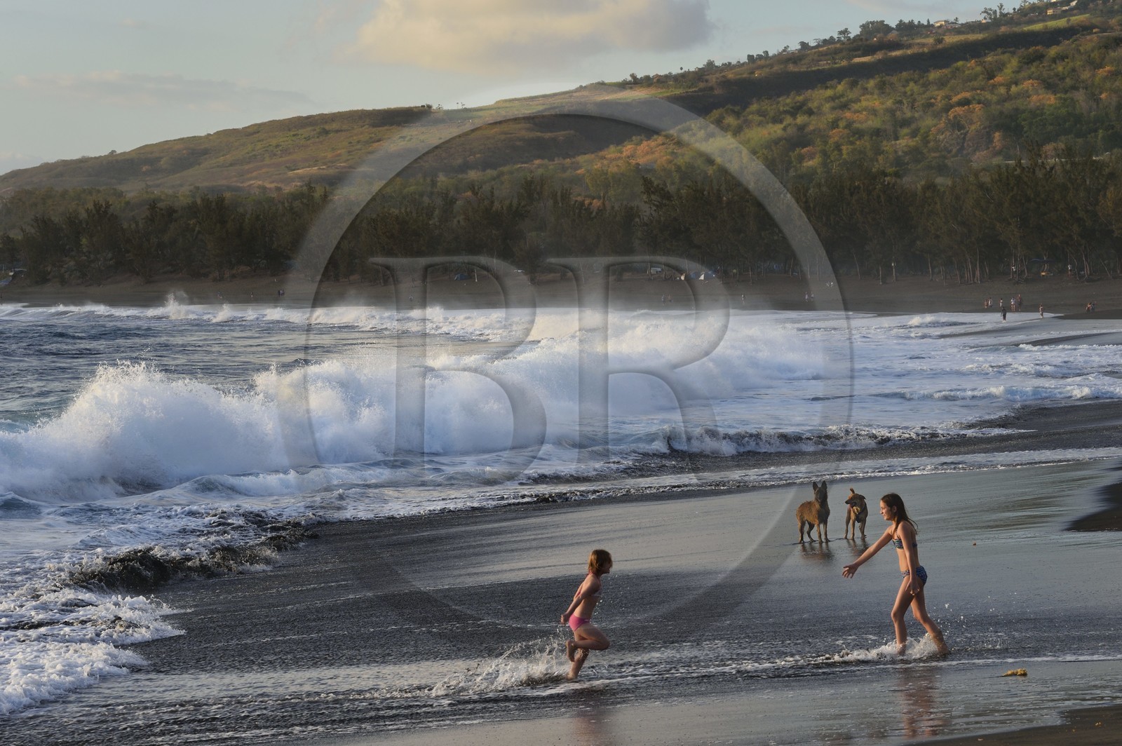 France, Ile de la Reunion, L'Etang Salé les Bains, la plage