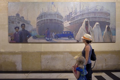 France, Bouches du Rhone, Marseille, Canebier district, Palais de la Bourse, chamber of commerce and Marine Museum