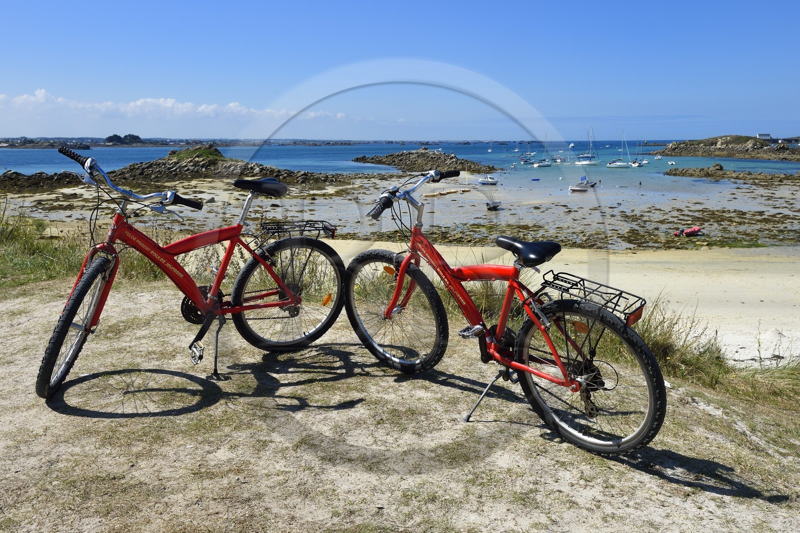 France, Finistère (29), Ile-de-Batz, plage de Pors An Iliz