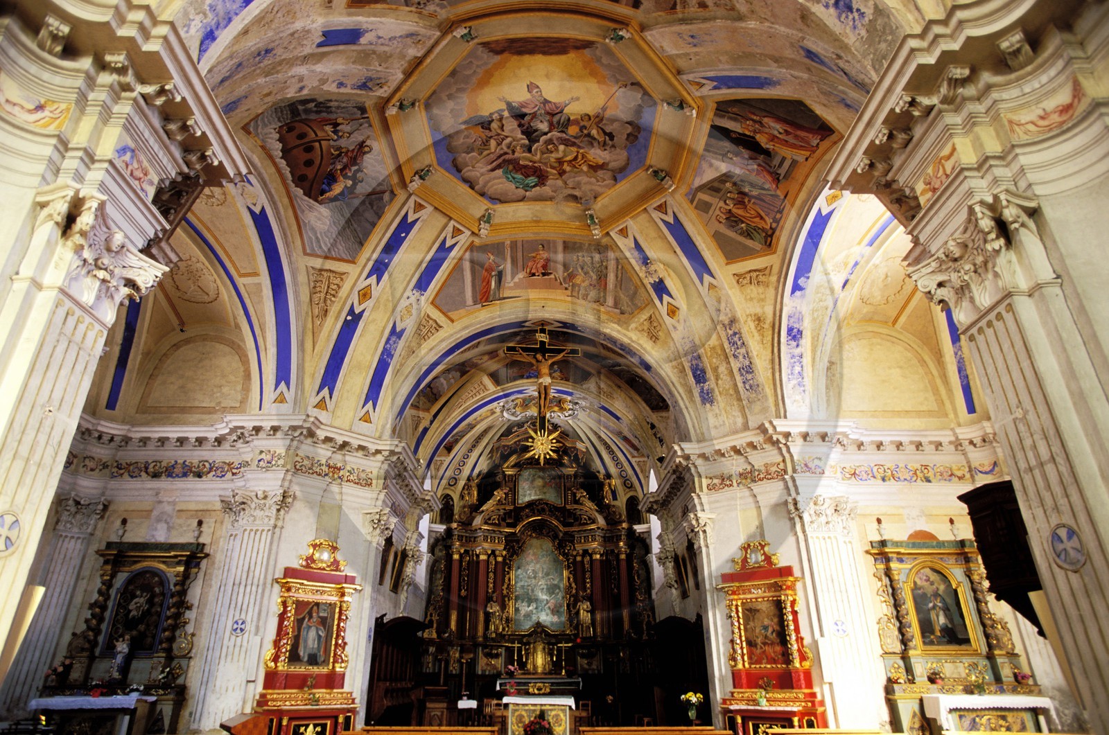 France, Haute-Savoie (74), Saint-Nicolas-de-Véroce, l' église