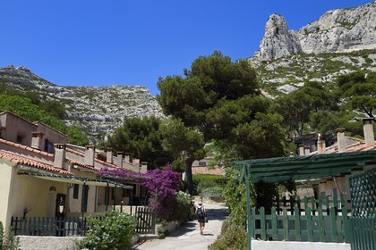 France, Bouches du Rhone, Marseille, National Park of the Calanques, Calanque de Sormiou, Calanque de Sormiou (cove) (request for authorization necessary before publication)
