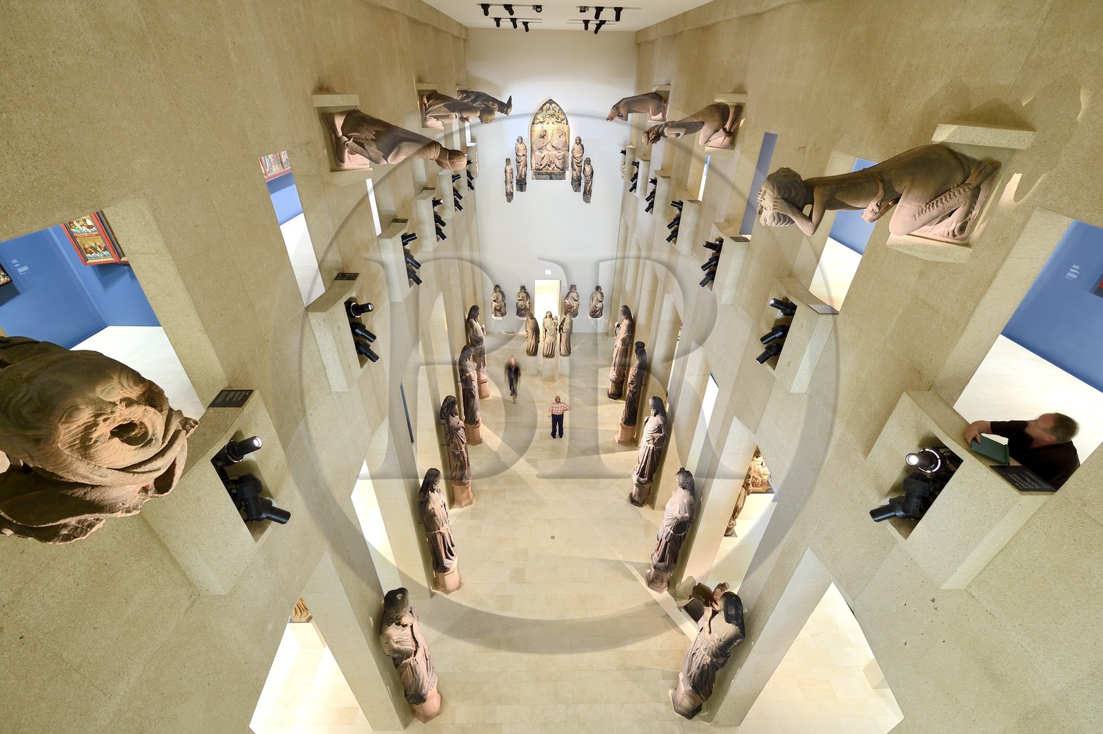 Germany, Baden-Wurttemberg, Freiburg im Breisgau, the Augustiner Museum, cathedral (Munster) original statues