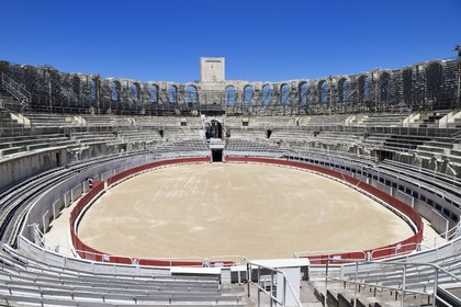 France, Bouches-du-Rhône (13), Arles, les Arènes, amphithéâtre romain de 80-90 après JC, classé Patrimoine Mondial de l'UNESCO