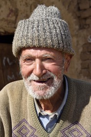 Iran, Province d'Ispahan, désert du Dasht-e Kavir, l'oasis d'Arousan dans la région de Khur et Biabanak, Mohamed Vahab 85 ans