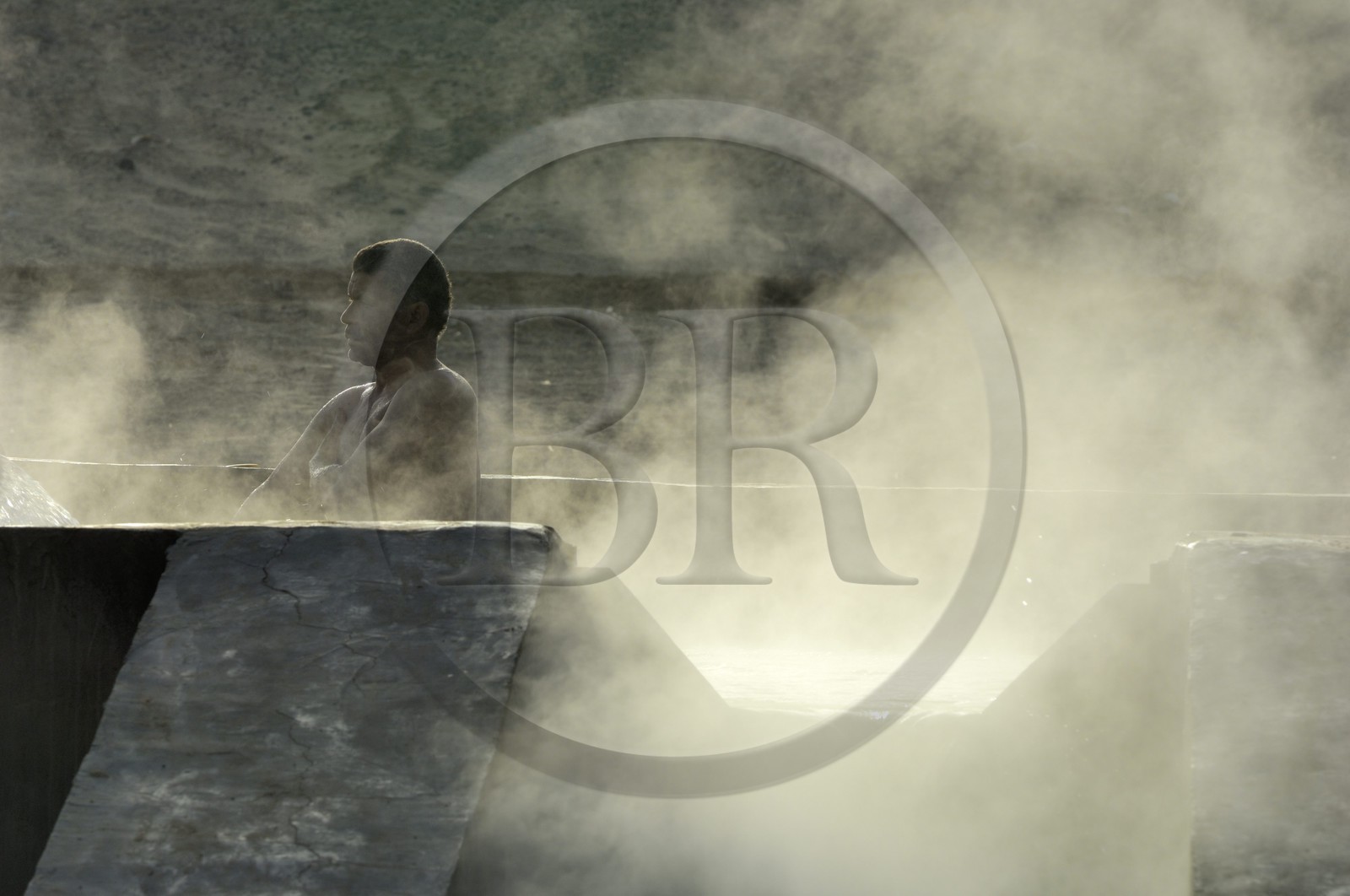 Egypte, Basse-Egypte, désert libyque, oasis de Bahariya (Bahareyya),  source d'eau chaude