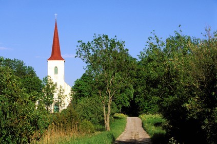 Estonia (Baltic States), Saaremaa Island, Sorve Peninsula, Church of Jamajala village,