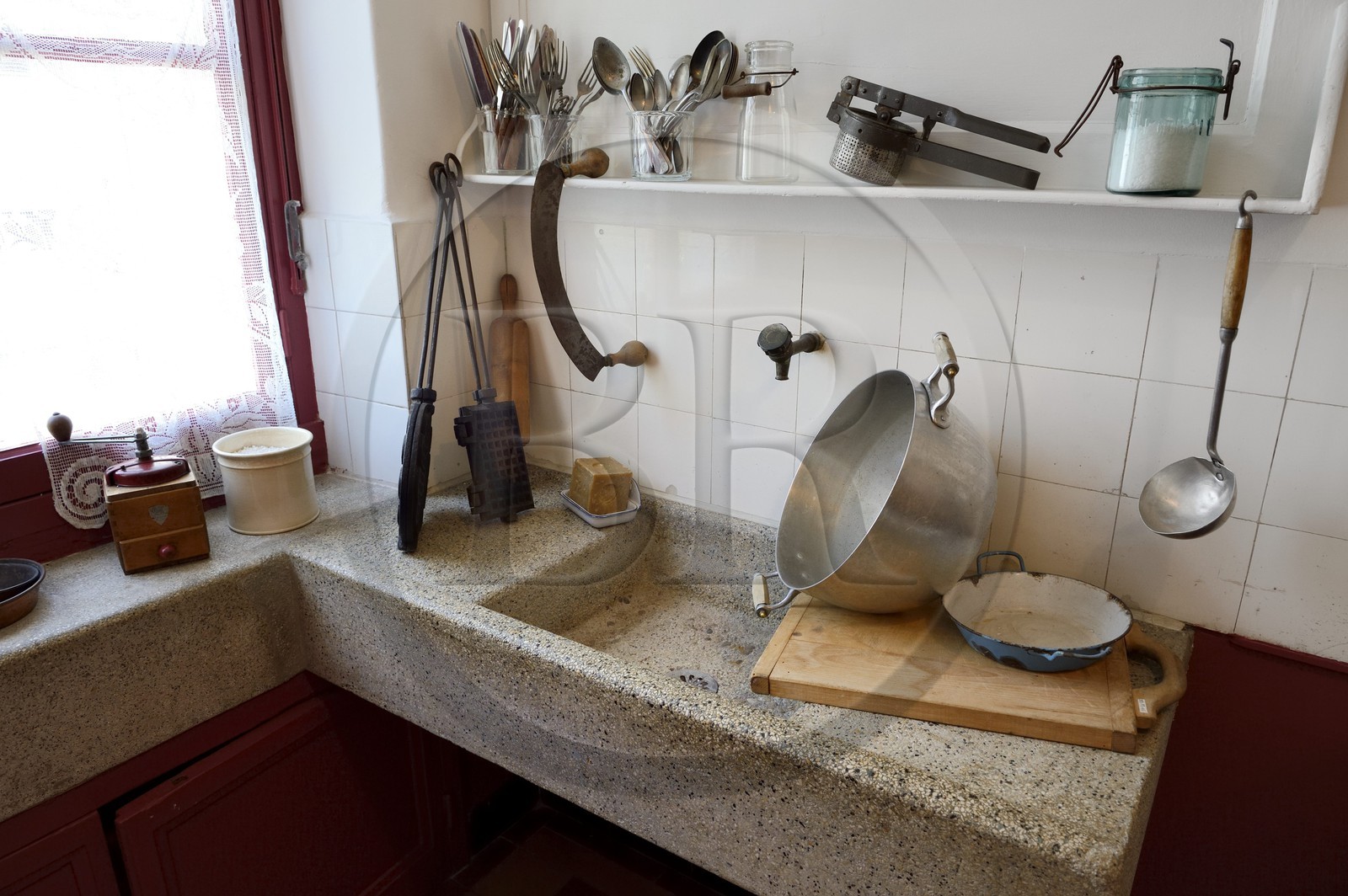 France, Rhone, Lyon, the Tony Garnier Urban Museum in the popular neighborhood of the Etats-Unis (United States), Apartment Museum of the 1930s