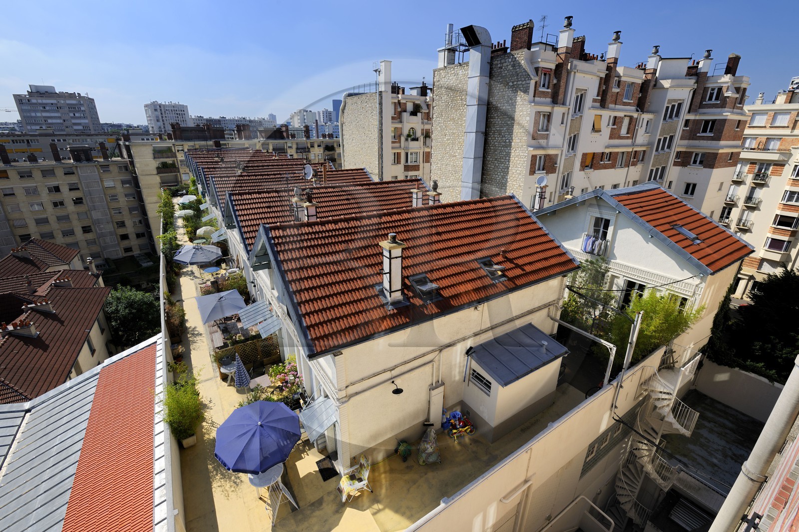 France, Paris (75), quartier de la Butte-aux-Cailles, la Petite Russie rue Barrault