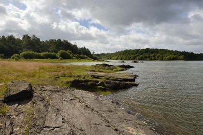 France, Morbihan (56), forêt de Brocéliande, Concoret, le château de Comper qui abrite les expositions du Centre de l'imaginaire arthurien