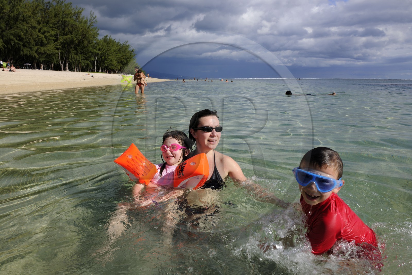 France, Reunion island (French overseas department), Saint Paul, beach of Saline les Bains lagoon