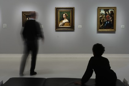 France, Bas Rhin, Strasbourg, the Palais Rohan, Fine Arts Museum, painting by Raphaël, portrait of a young woman