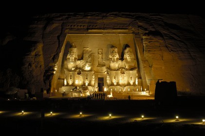 Egypte, Haute Egypte, Nubie, Abou Simbel, site classé Patrimoine Mondial de l'UNESCO, temple de Ramsès II