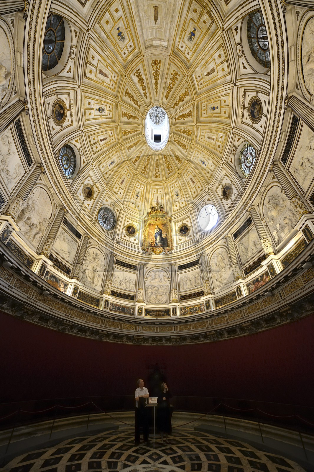 Spain, Andalusia, Seville, the cathedral, listed as World Heritage by UNESCO, Renaissance Dome of the Chapter Hall, first elliptical room built in Europe