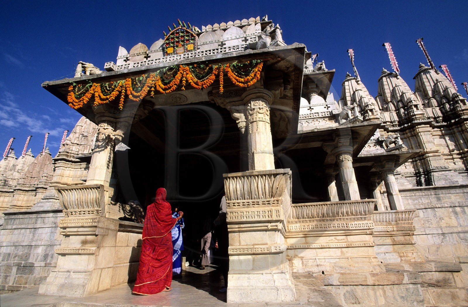 Inde, état du Rajasthan, Ranakpur, temple d'Adinatha qui est le plus grand sanctuaire jaïn de l'inde