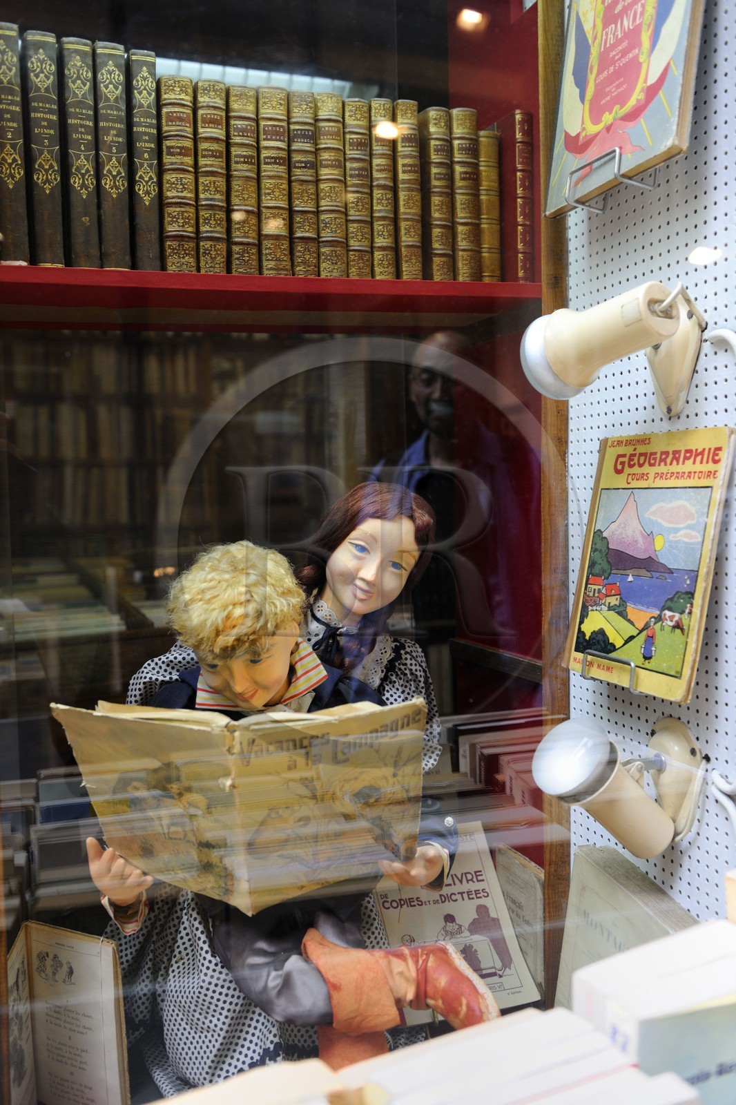 France, Paris (75), Passage Verdeau, bouquiniste