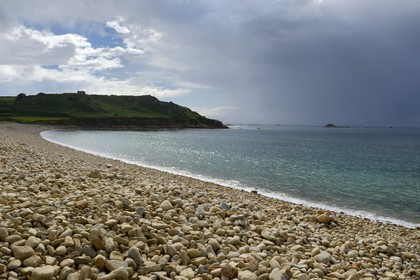France, Finistère (29), Baie de Morlaix, Pointe de Diben, plage du Guerzit