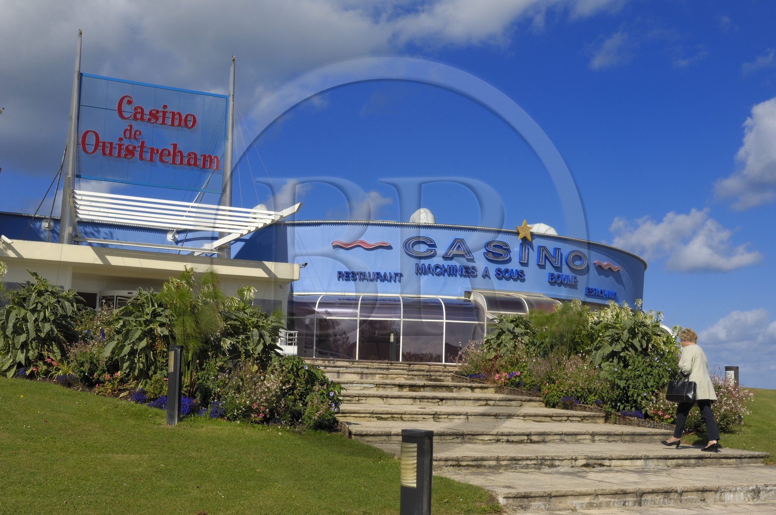 France, Calvados (14), Cote de Nacre, Ouistreham-Riva-Bella, le casino