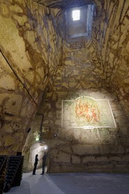 France, Marne (51), Reims le champagne, les caves du Domaine Pommery, bas-relief allégorie des cinq sens appelé La Fête de Bacchus (1882) de Gustave Navlet