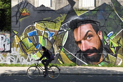 France, Charente-Maritime, La Rochelle, mural by LES FRERES COULURES rue de l'Armide
