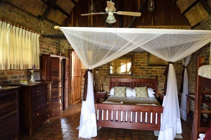 Zimbabwe, province des Midlands, Gweru, Antelope Park, bungalow