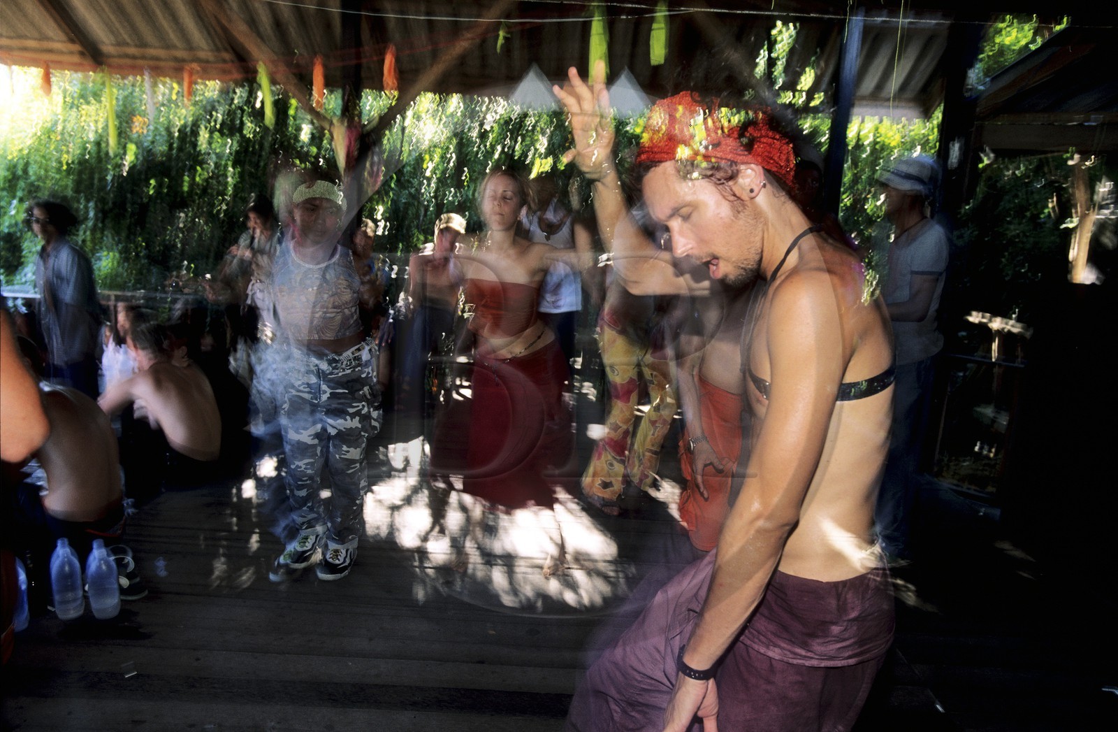 Thailand, Samui islands archipelago, Full Moon Party on Koh Pha-Ngan island, the After-After at Backyard