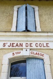 France, Dordogne, Périgord Vert, Saint Jean de Cole labelled Les Plus Beaux Villages de France (The Most Beautiful Villages of France), the old station on the Flow Vélo cycle route which follows the old railway line