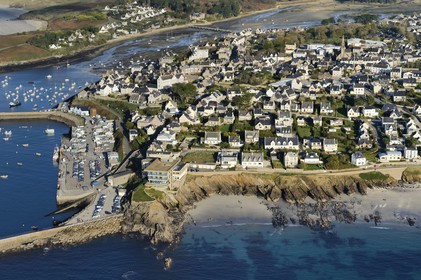 France, Finistère (29), parc naturel régional d'Armorique, Le Conquet (vue aérienne)