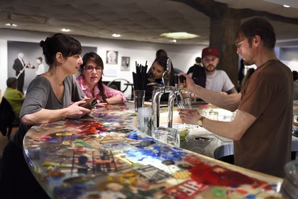 République Tchèque, Prague, quartier de Kampa, la Kavarna Mlynska