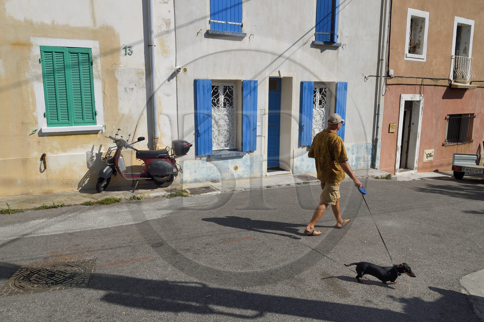 France, Bouches-du-Rhône (13), Marseille, quartier d'Endoume, Malmousque, n°13 rue de Malmousque
