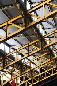 France, Rhone, Lyon, the concert hall Halle Tony Garnier from the architect Tony Garnier, the metal structure