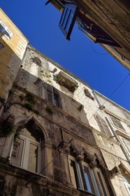 Croatie, Dalmatie, cote dalmate, Split, vieille ville romaine classée Patrimoine Mondial de l'UNESCO, Palais Cambi du début XVème siècle de style gothique