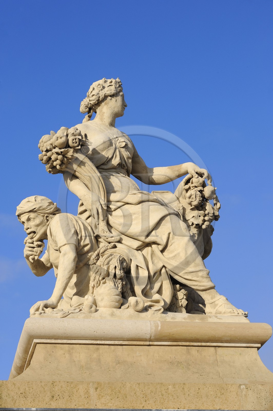 France, Yvelines, Chateau de Versailles, listed as World Heritage by UNESCO, Abundance statue by Antoine Coysevox