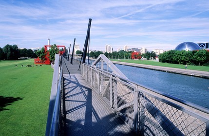 France, Paris 19ème (75), la Cité des Sciences et de l' Industrie dans le parc de la Villette