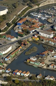 France, Charente-Maritime (17), Ile d'Oléron, Le Château d'Oléron (vue aérienne)