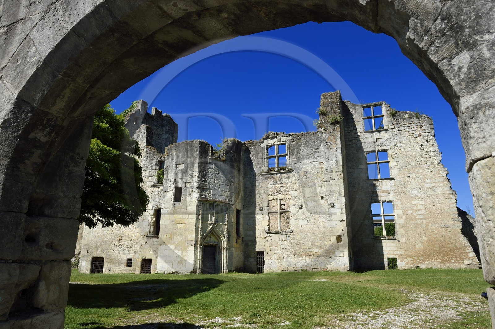 France, Dordogne (24), Périgord Blanc, Périgueux, quartier de la Cité dit de Vésone, ruines du chateau Barrière